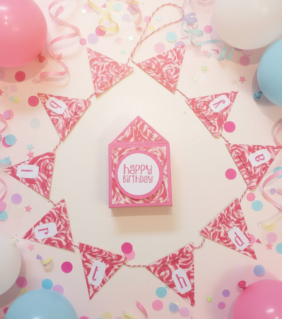 Mini Happy Birthday Banner in a box - Choice of designs