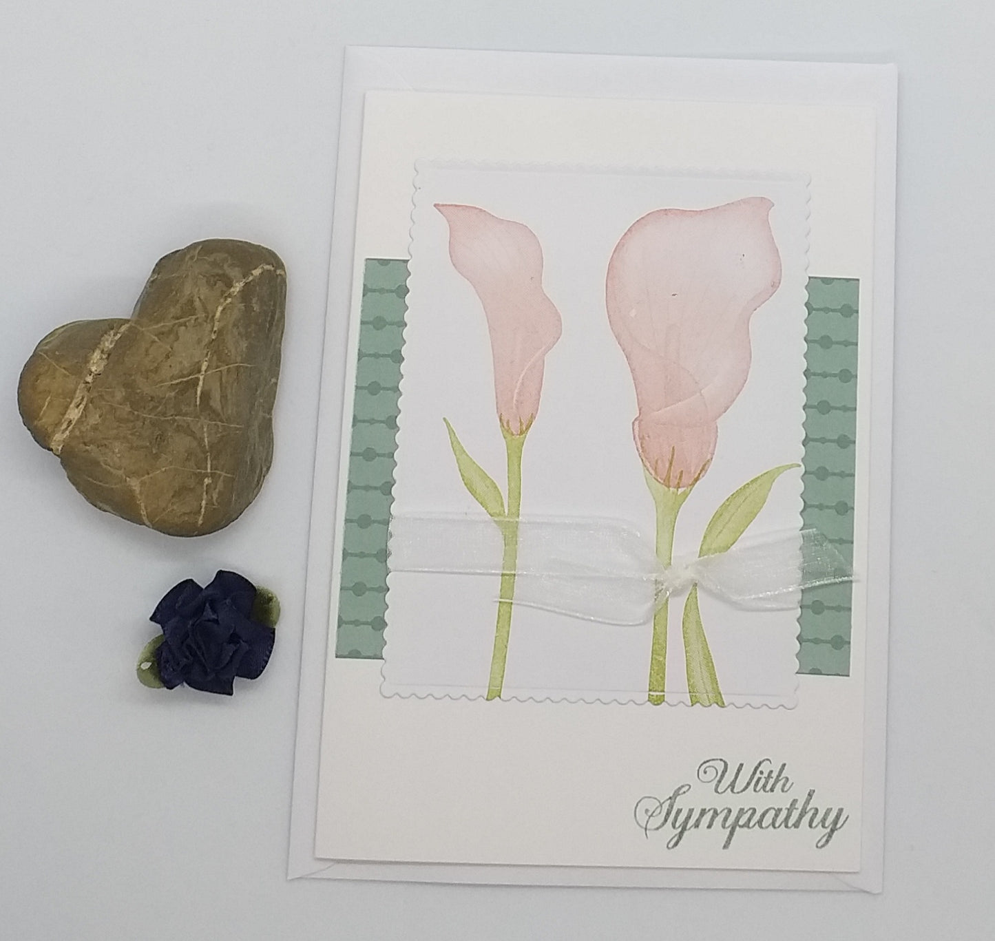 Calla Lilies Sympathy Card - Choice of 2 Colours