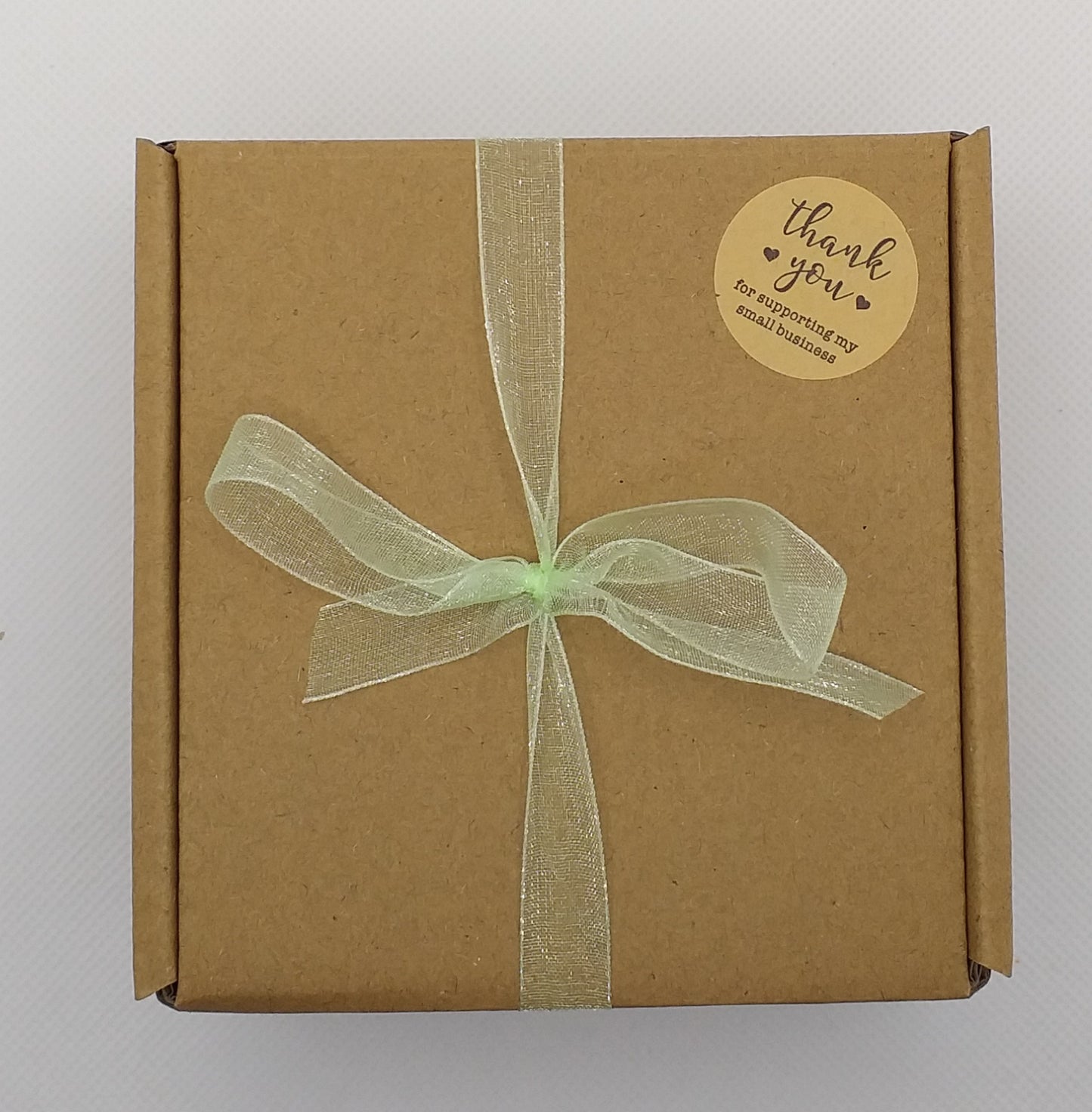 Hand Knitted Gift Box - Lime