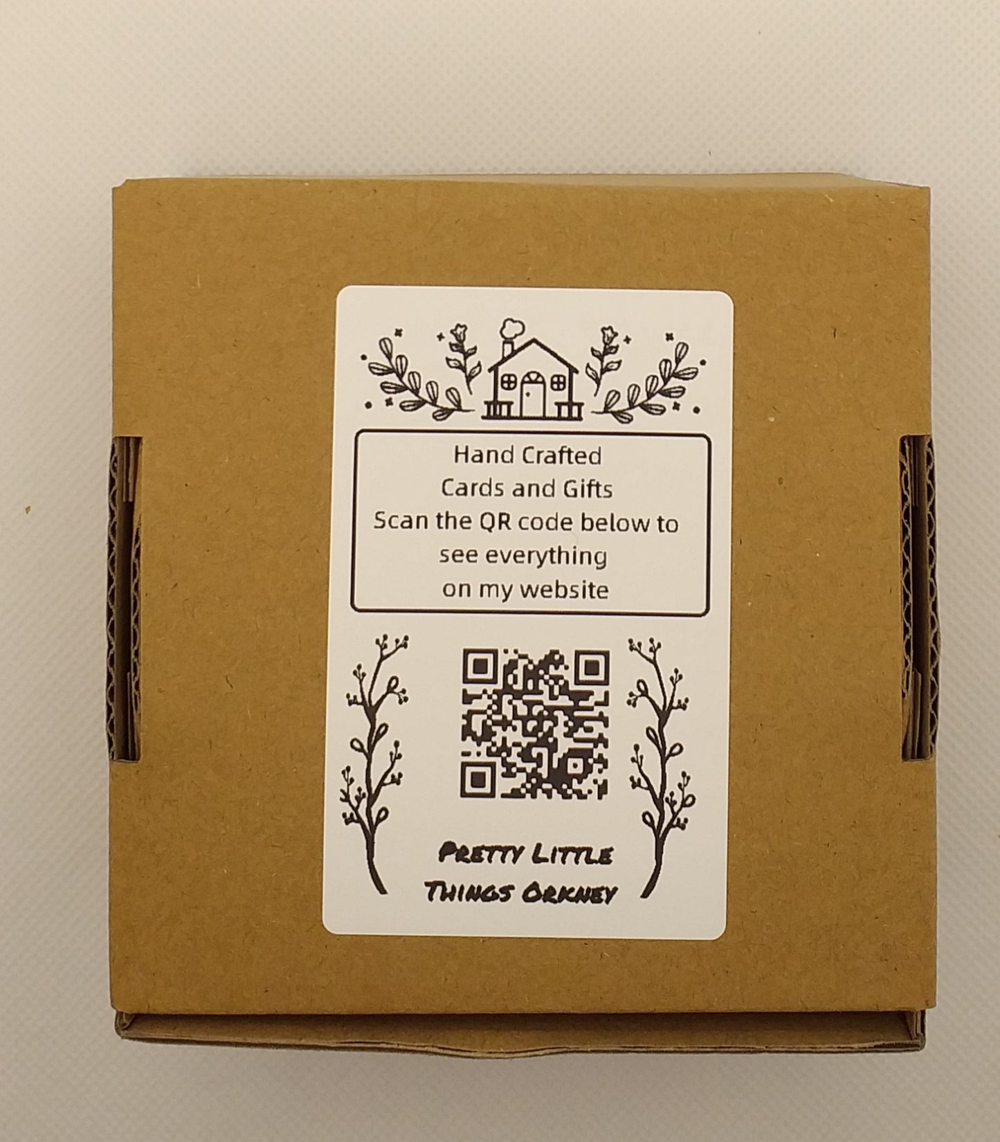 Hand Knitted Gift Box - Red