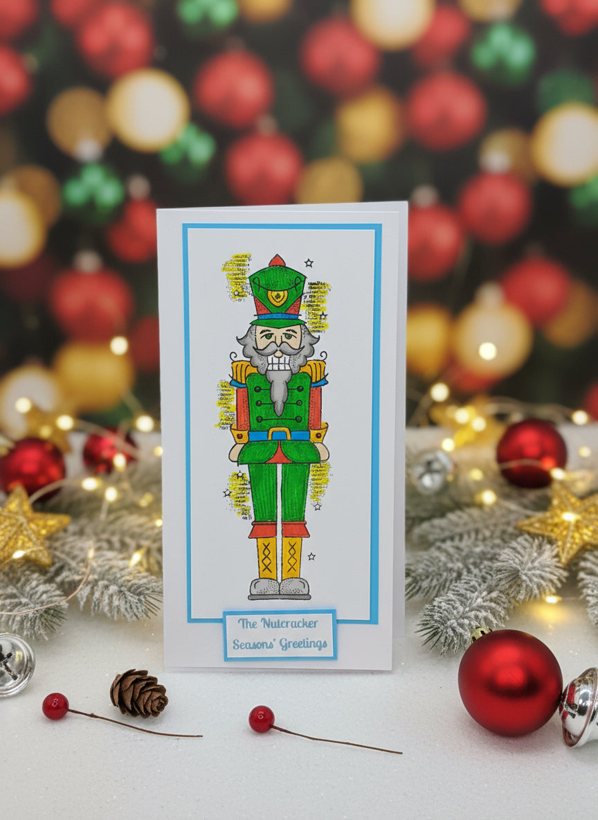 The Nutcracker Christmas Card - Blue/Green