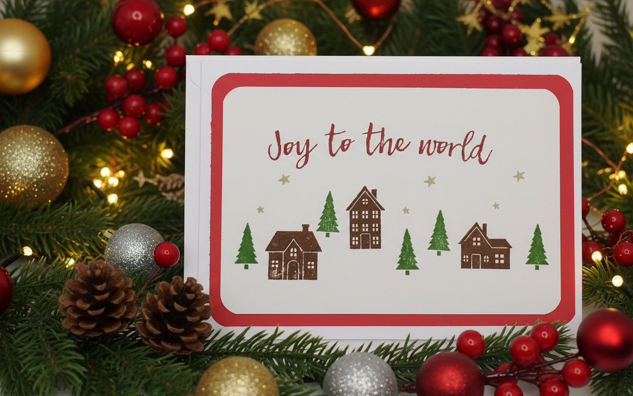 Joy to the World Christmas Card
