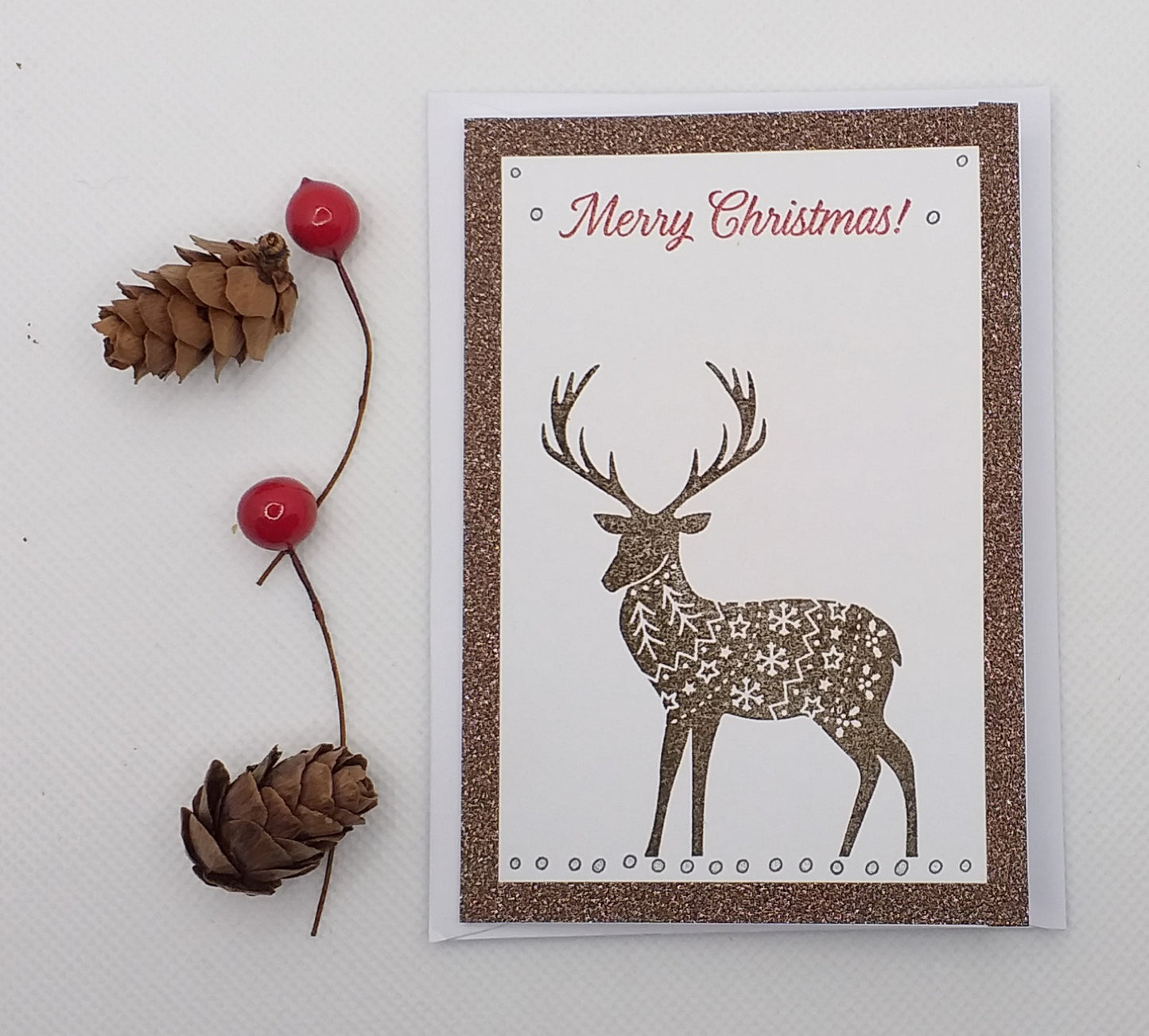 Reindeer Sweater Christmas Card