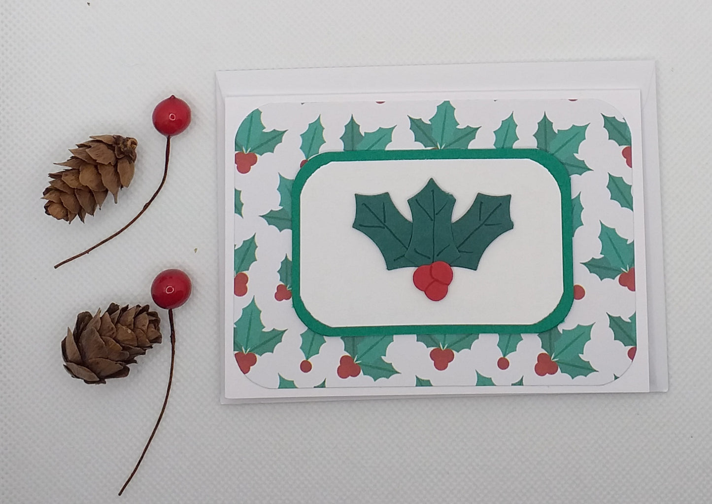 Holly & Berries Christmas Card