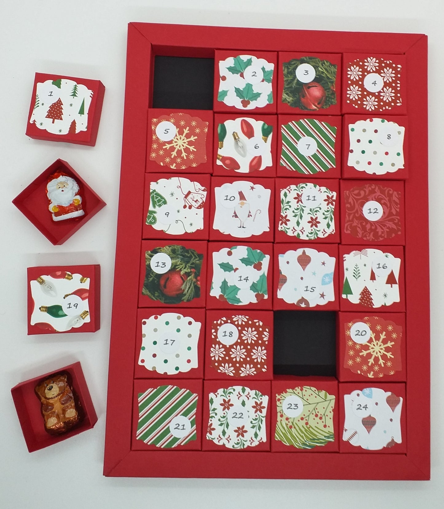 Refillable Advent Calendar Boxes - Choice of Colours - Special Offer at Checkout!