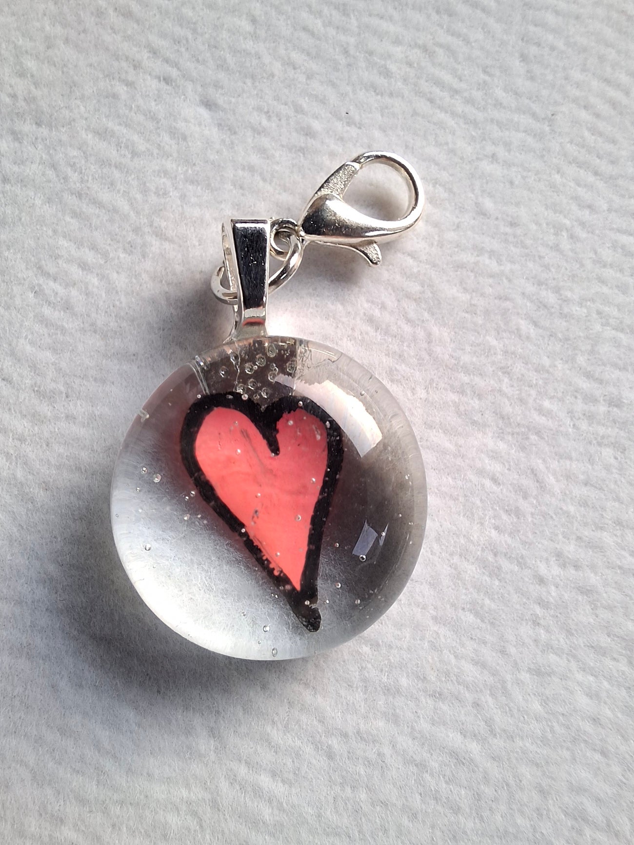 Hand Painted Glass Bag Charms - Choice of Designs