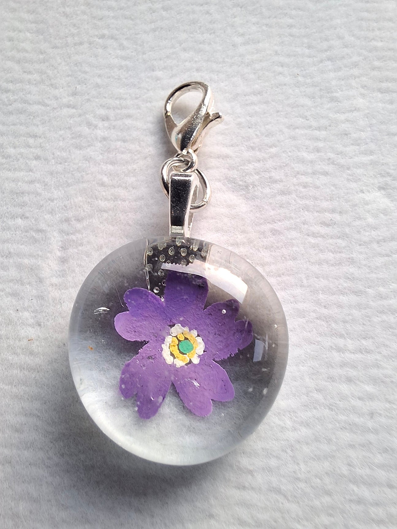 Hand Painted Glass Bag Charms - Choice of 4 Designs
