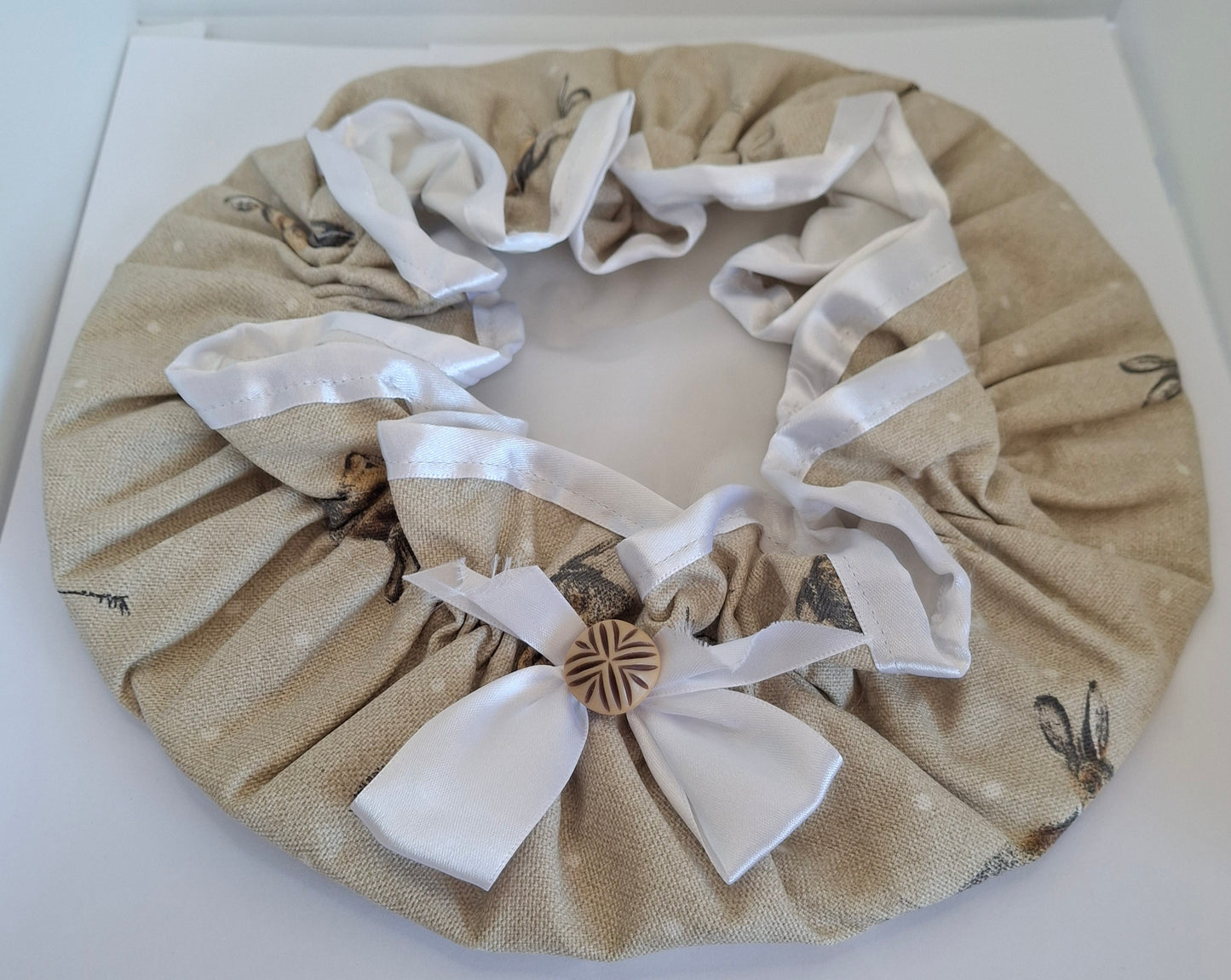 Shower Cap - Spring Hares - White Trim