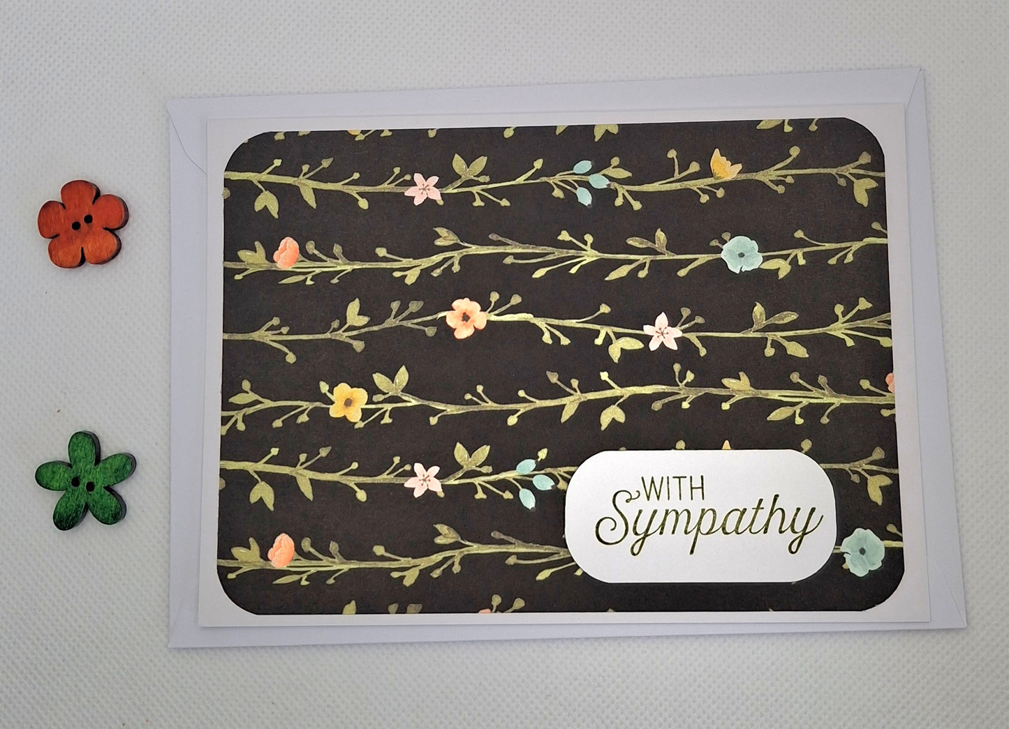 With Sympathy Card - Floral