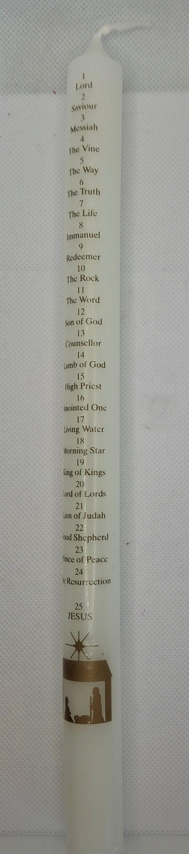 Names of Jesus Advent Candle