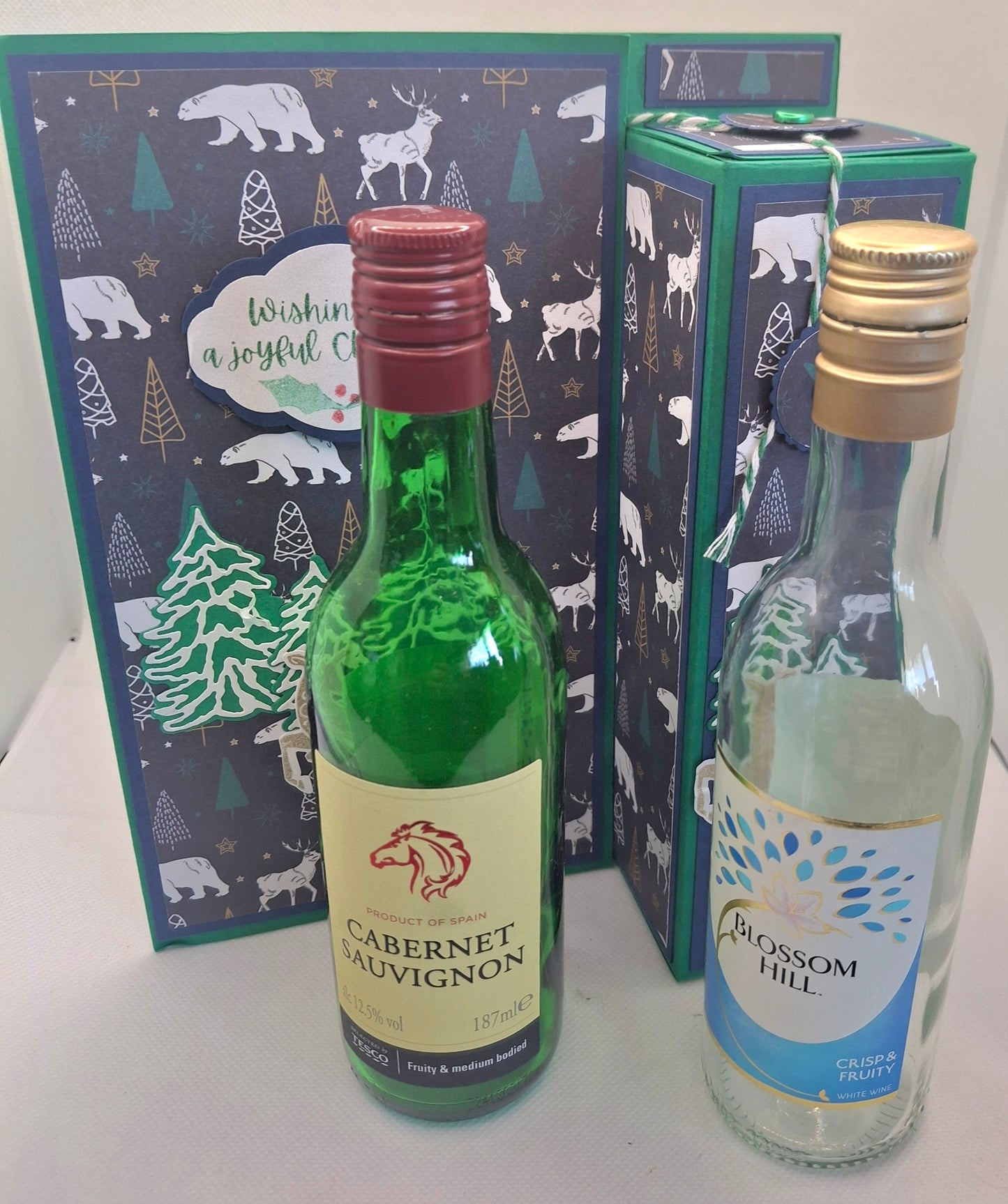 Woodland Animals Wine Bottle Gift Card