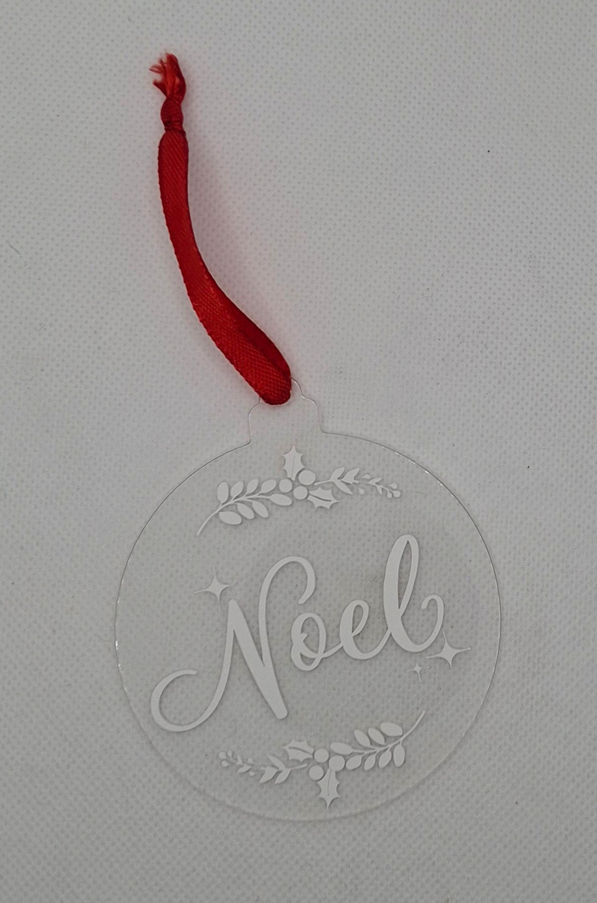 Noel Christmas Disc Decoration - Choice of 3 Colours