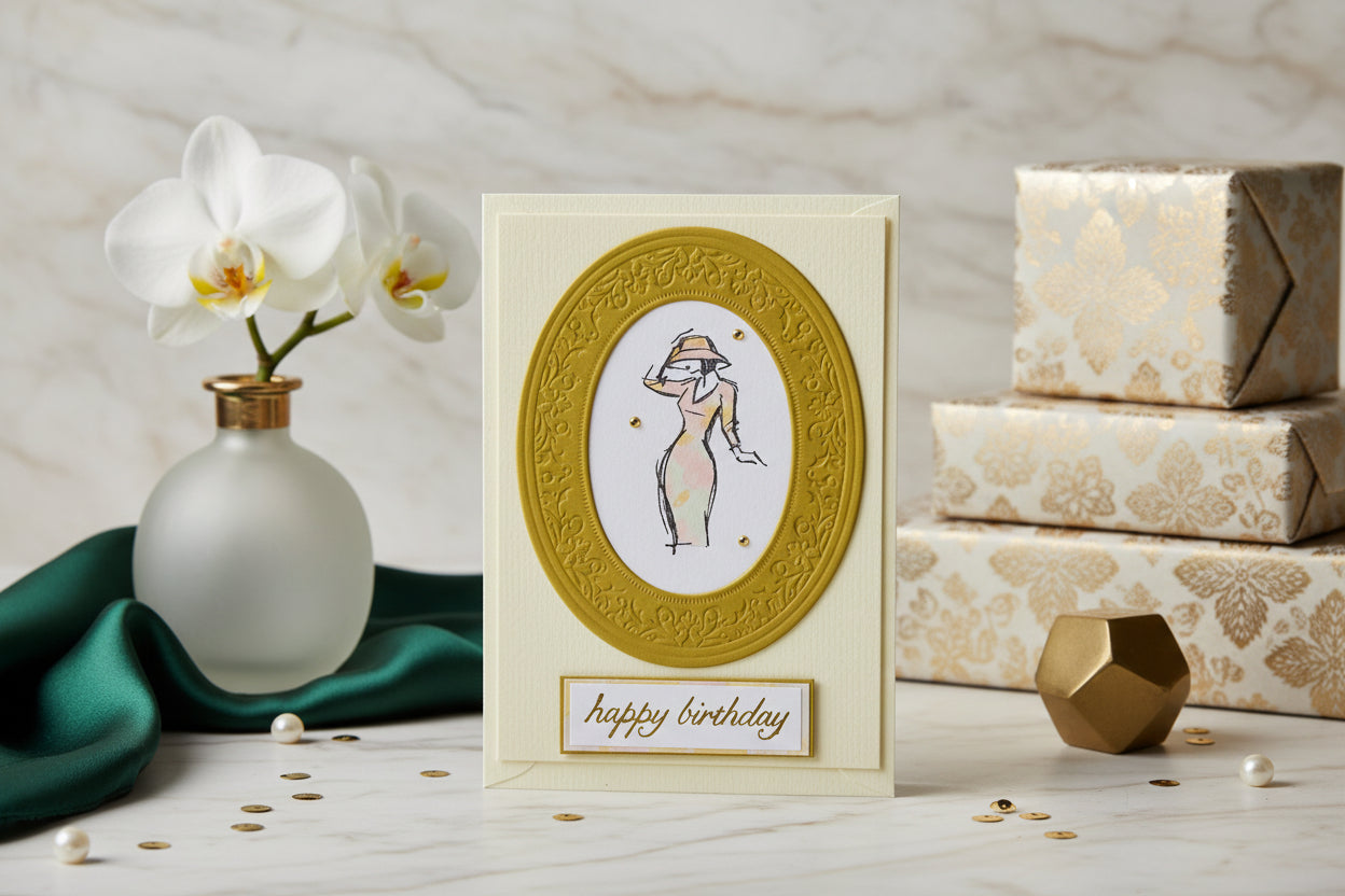Birthday Classic Lady Card - Choice of 2 Designs