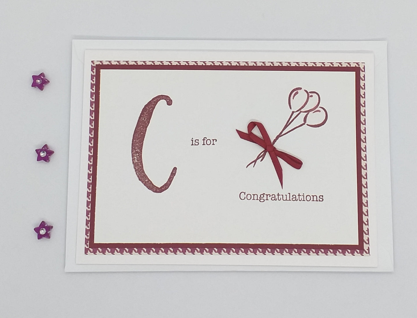 C is for Congratulations Card - Choice of 2 Colours
