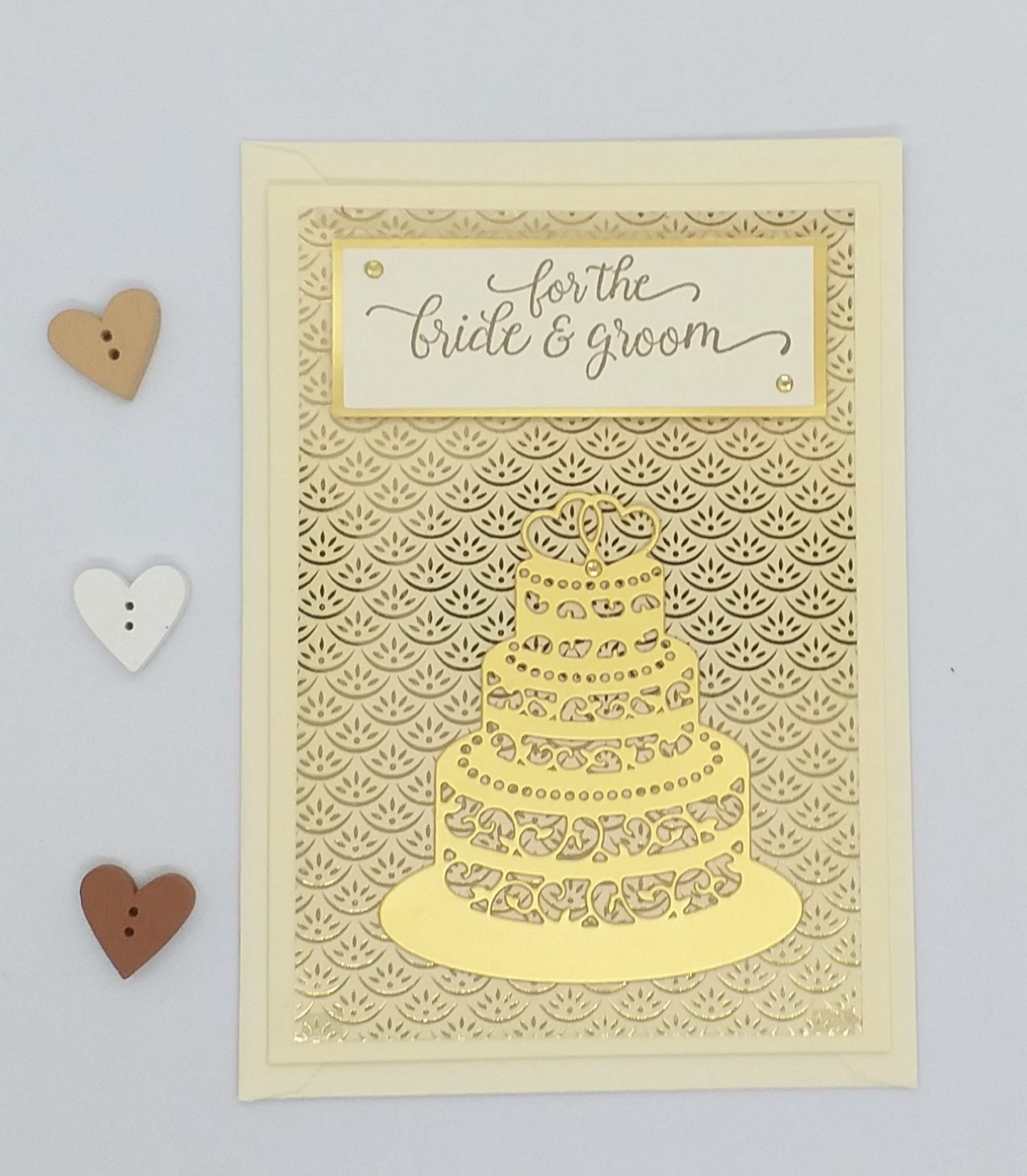 Bride and Groom Wedding Cake - Choice of 2 Colours