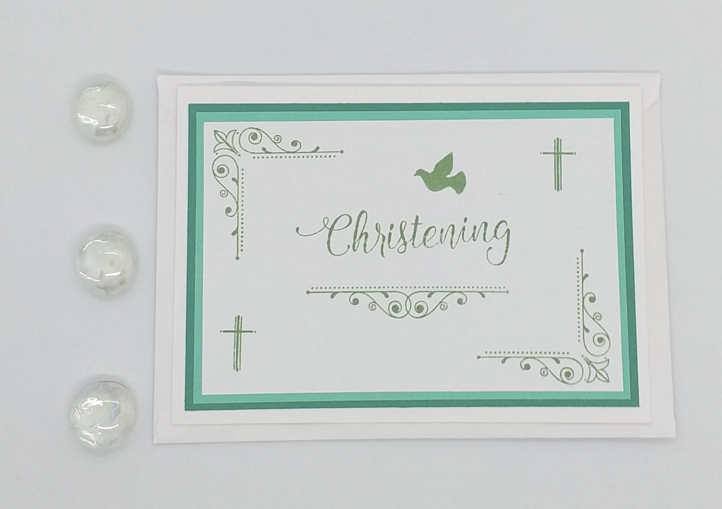 Christening Card - Choice of 2 Colours