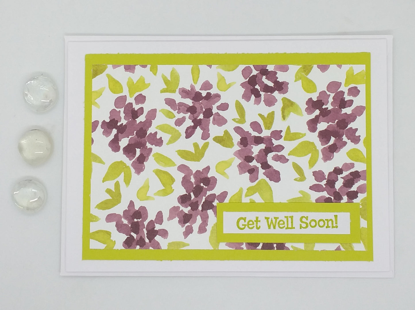 Large Get Well Card - Lime & Fig