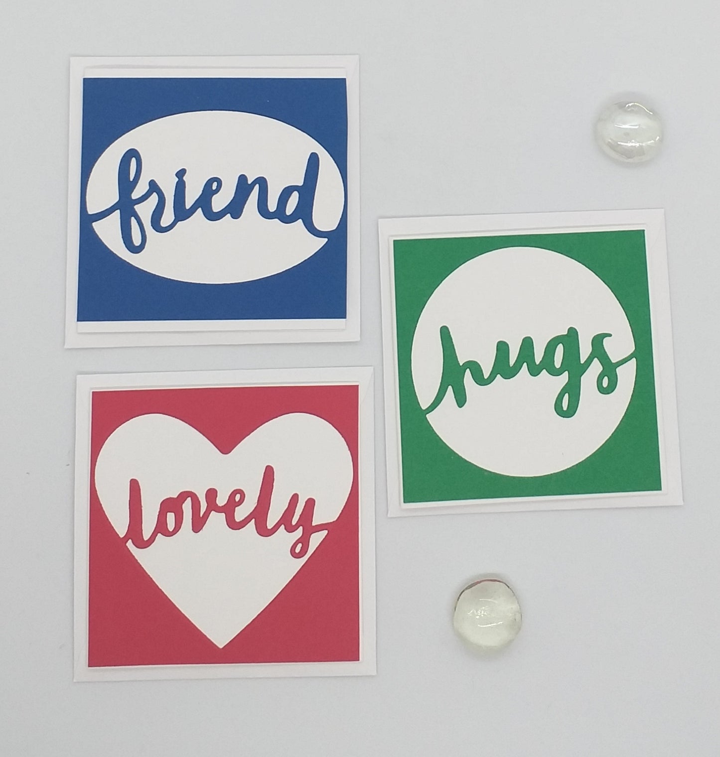 Mini Outline Statement Notelets - Set of 3