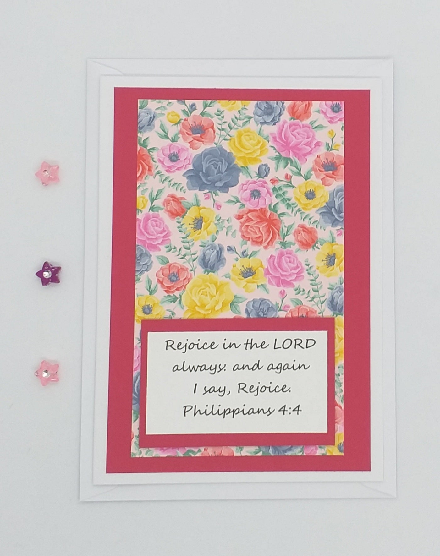 Bible Verse Card - Philippians 4:4