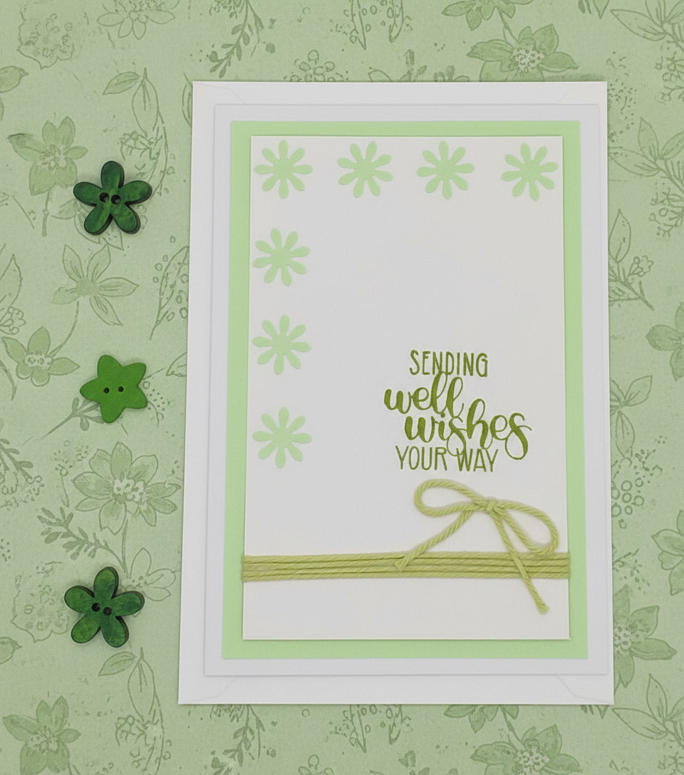Sending Well Wishes - Choice of 4 Colours