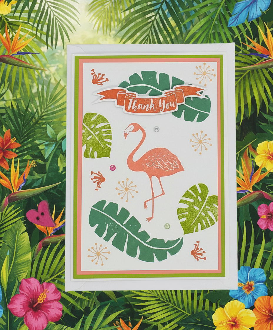 Thank You Flamingo Card