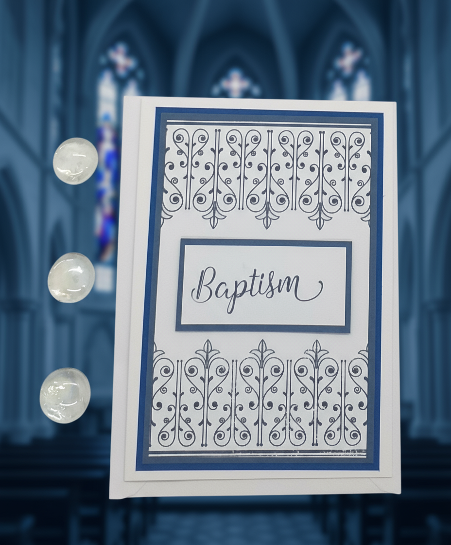 Baptism Card - Choice of 3 Colours
