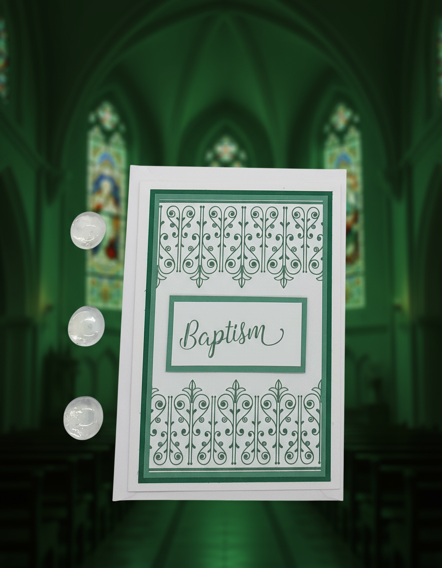 Baptism Card - Choice of 3 Colours