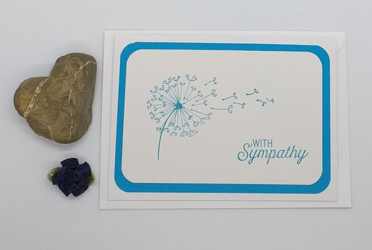 Dandelion Sympathy Card - Choice of 4 Colours