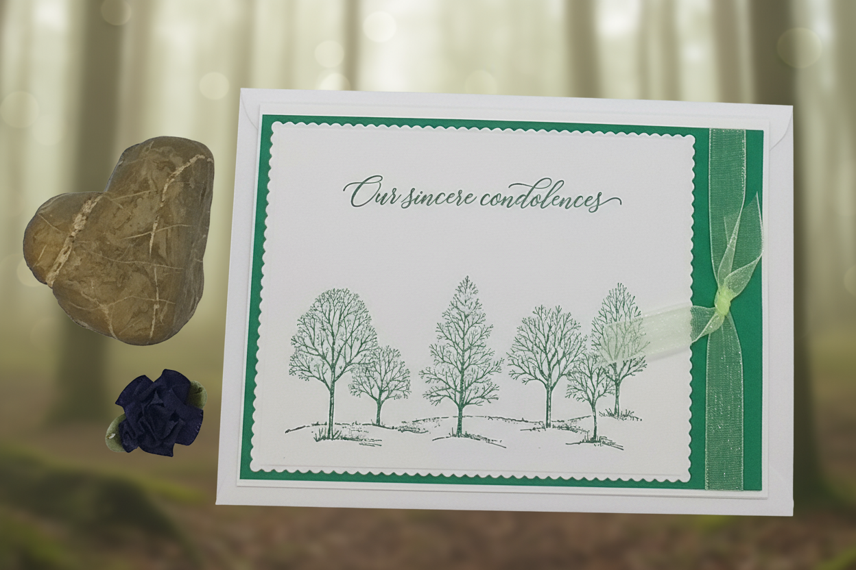 Our Sincere Condolences Forest Card