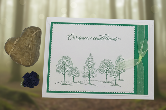 Our Sincere Condolences Forest Card