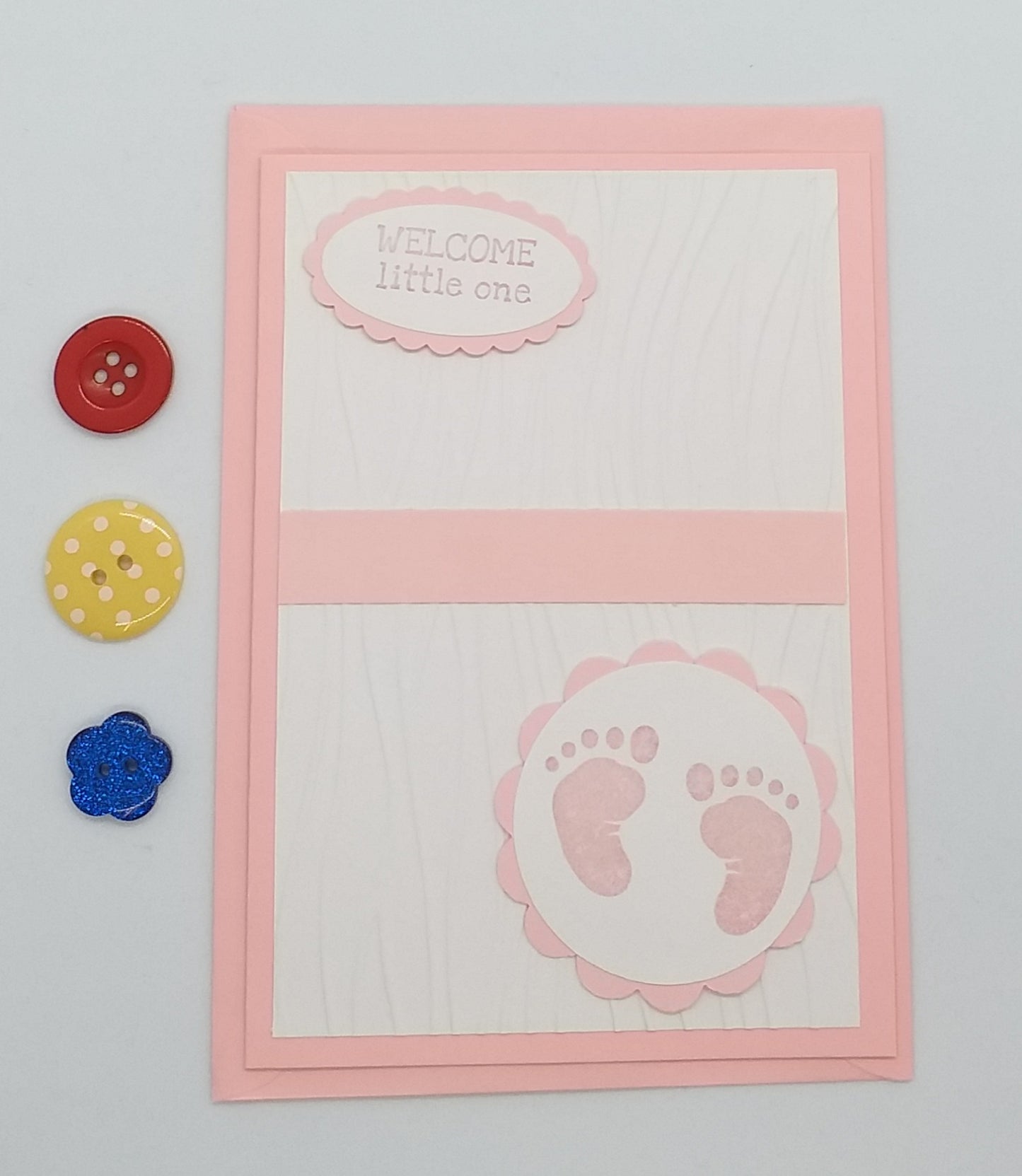 Welcome Little One Baby Card - Choice of 5 Colours