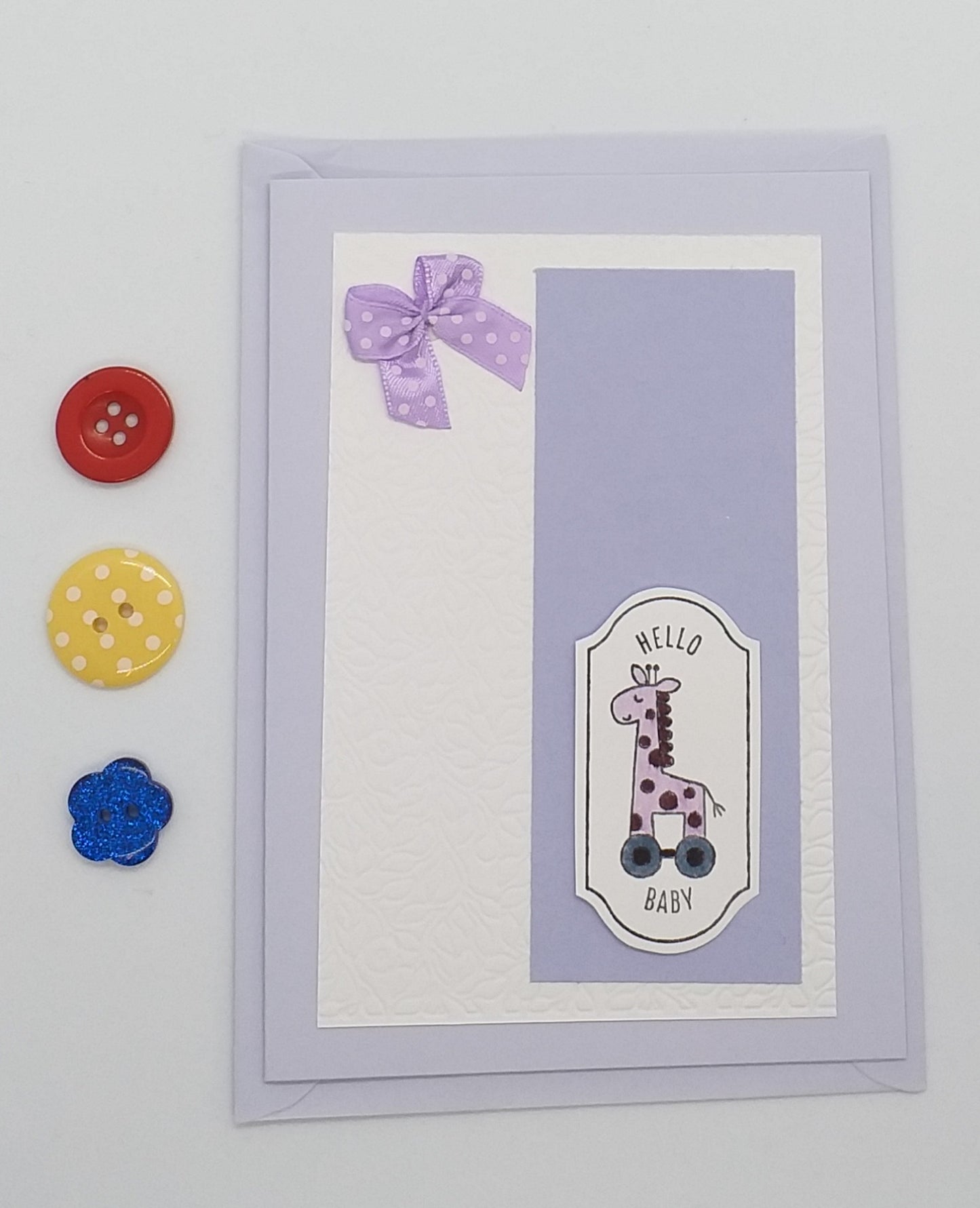 Hello Baby Card - Choice of 3 Colours