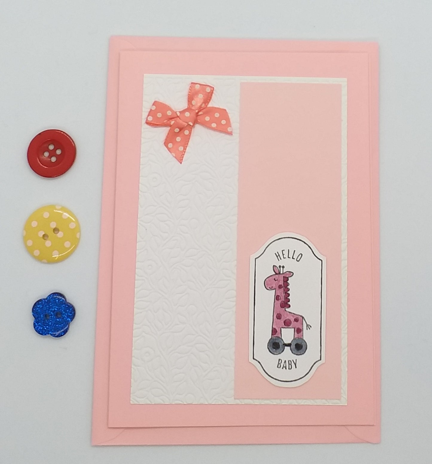 Hello Baby Card - Choice of 3 Colours