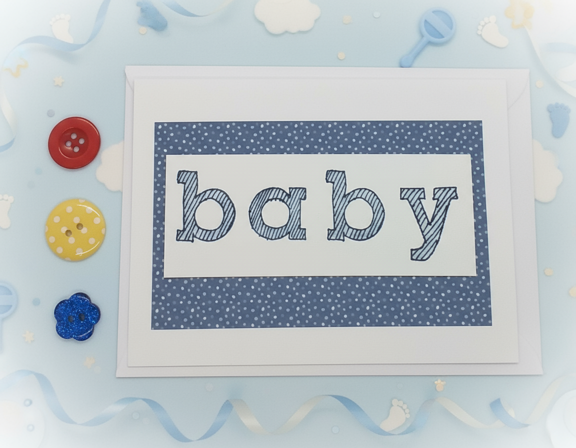 Baby Card - Choice of 2 Colours