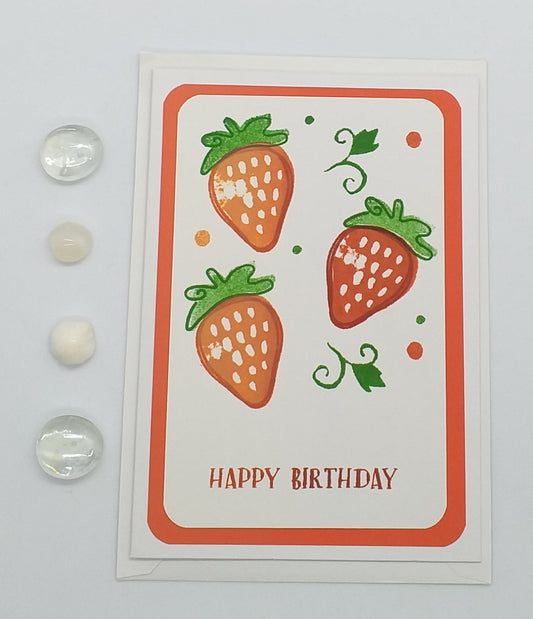 Strawberry Plant Birthday Card