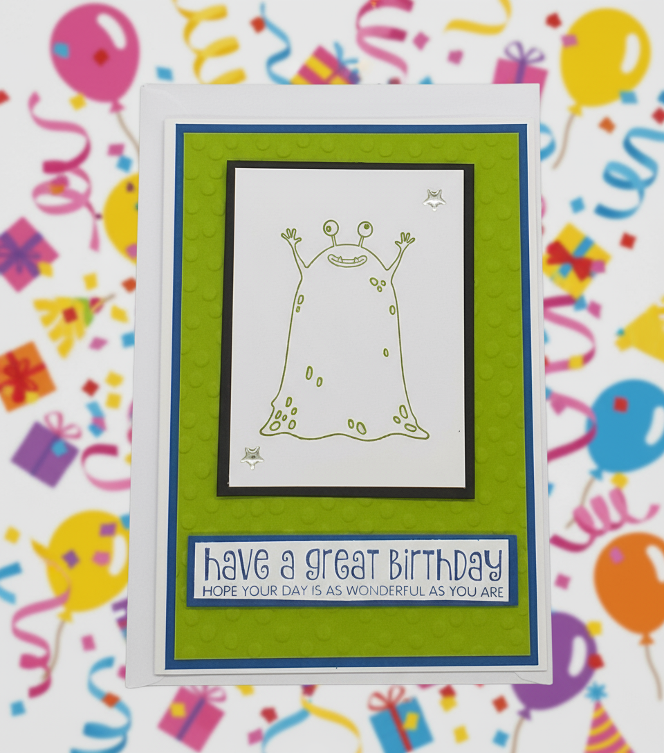 Alien Birthday Card