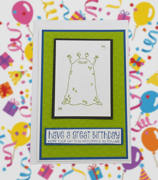 Alien Birthday Card