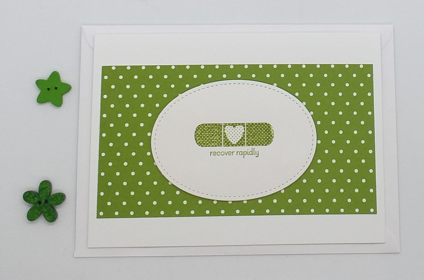 Recover Rapidly Get Well Card - Choice of Four Colours