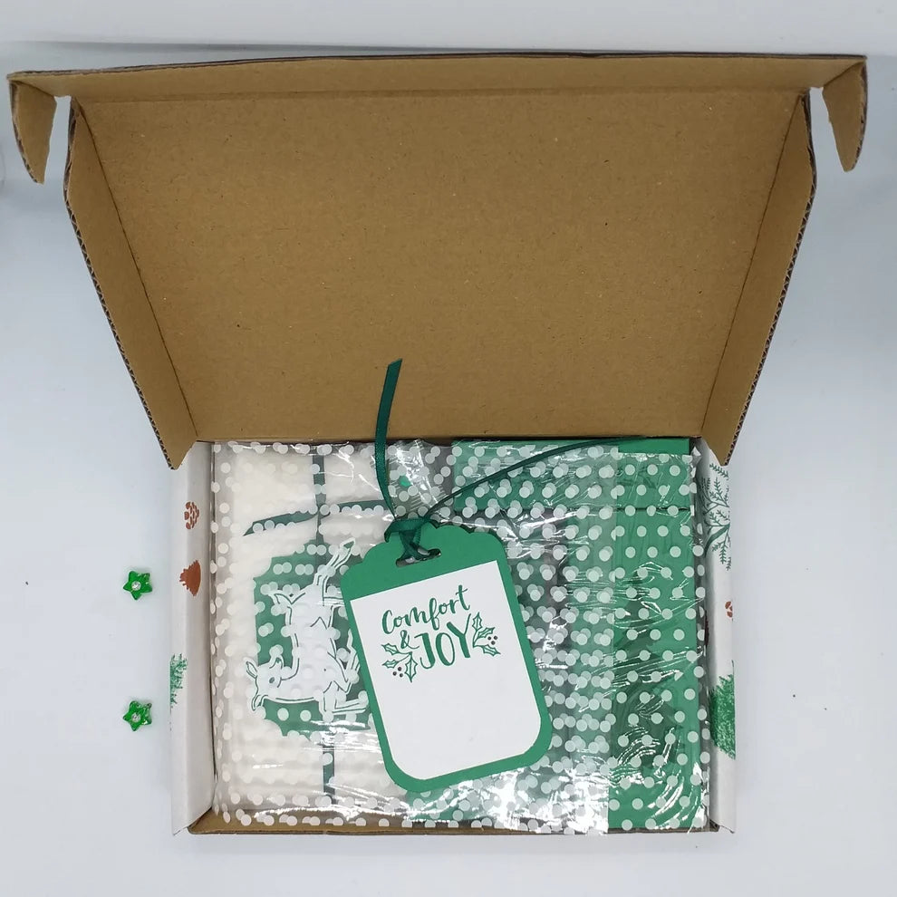 Green Comfort & Joy Christmas Gift Box