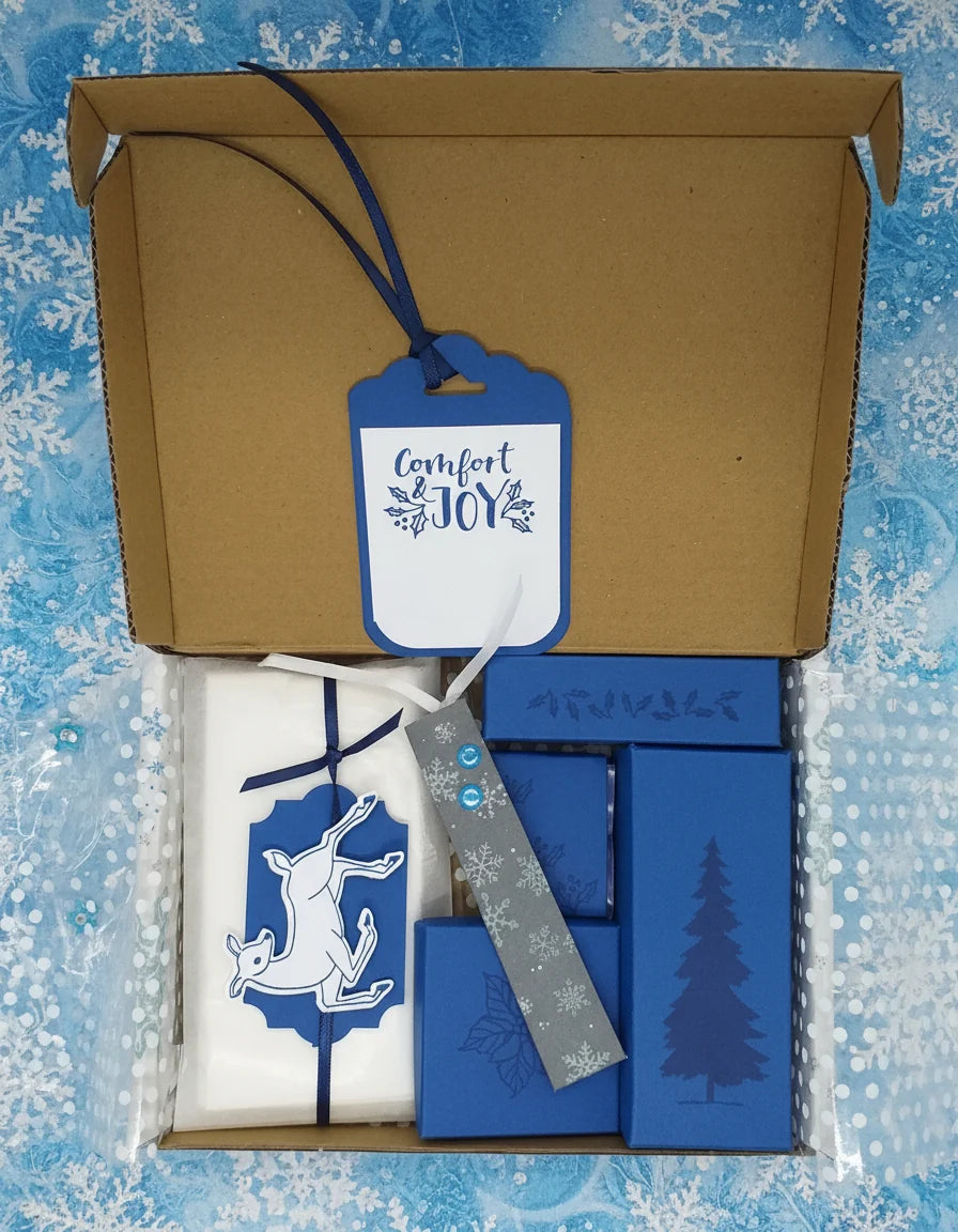 Blue Comfort & Joy Christmas Gift Box