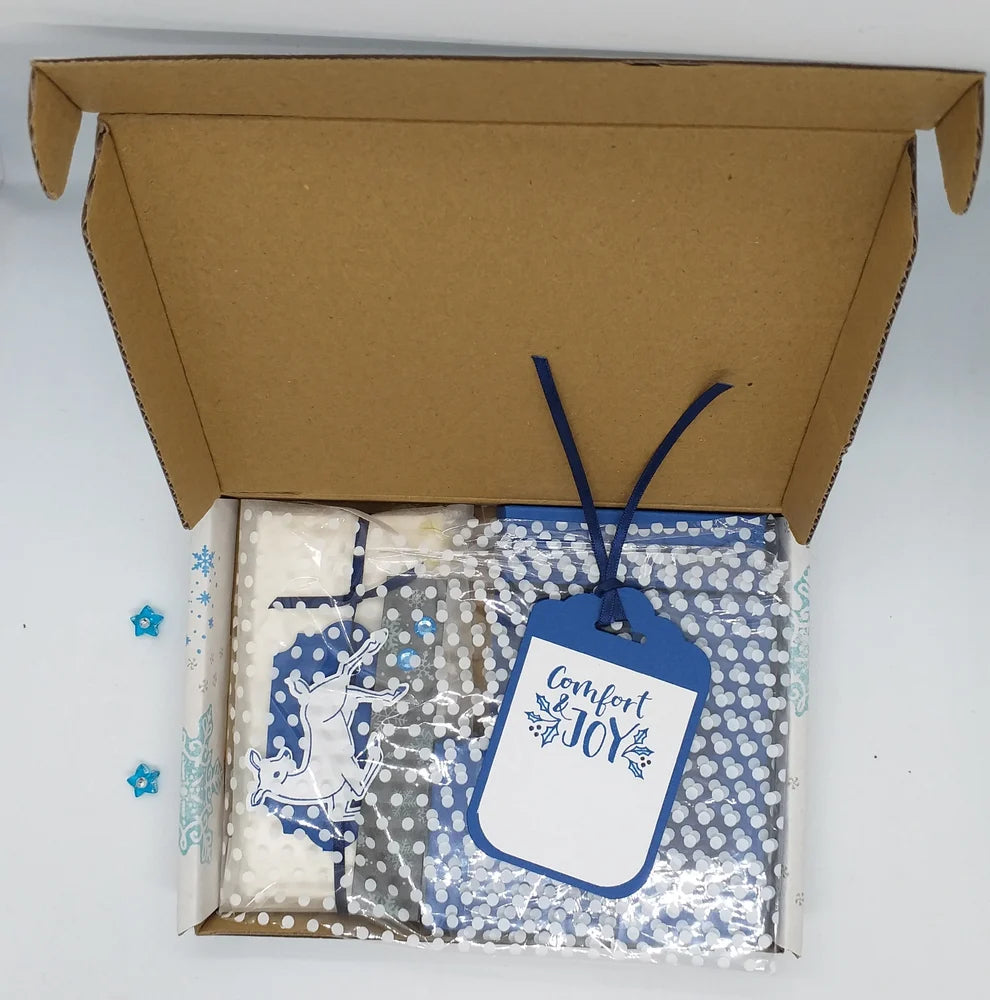 Blue Comfort & Joy Christmas Gift Box