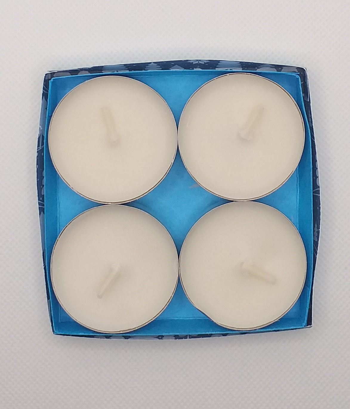 Christmas Tealight Gift Box - contains 4 scented tealights