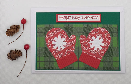 Red Mittens Christmas Card