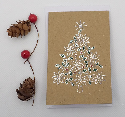 Pretty Embossed Christmas Tree