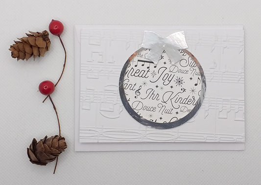 Musical Joy Bauble Christmas Card