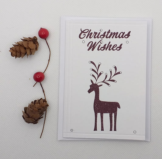 Simple Deer Christmas Card