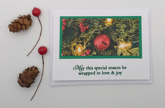Red Bell Christmas Card