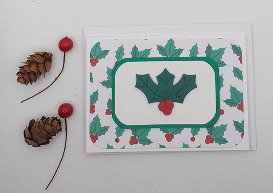 Holly & Berries Christmas Card