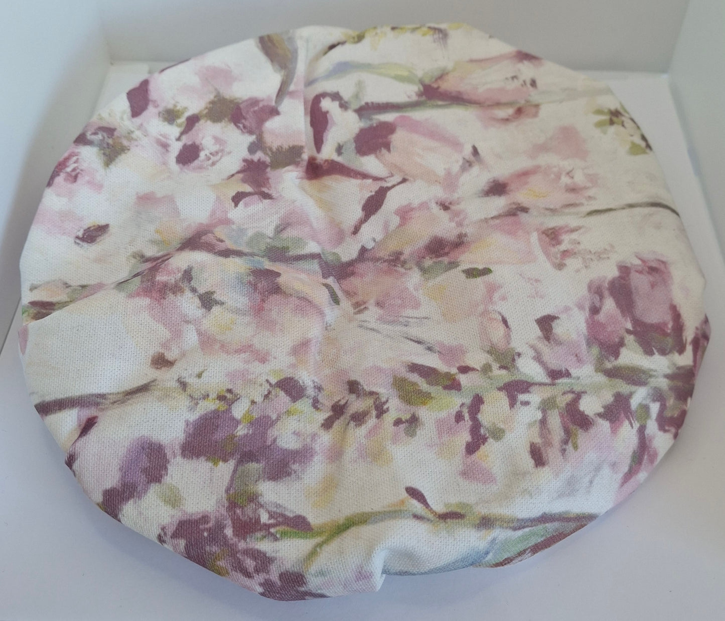 Shower Cap - Soft Floral - Purple Trim