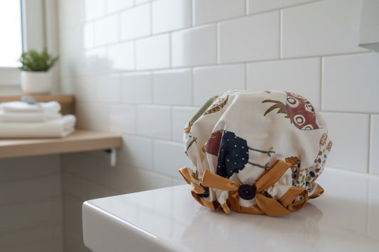 Shower Cap - Chicks - Gold Trim